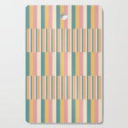Mixed Stripes Pattern X Retro Summer Cutting Board Gallery Image 1
