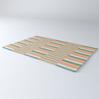 Mixed Stripes Pattern X Retro Summer Rug Gallery Image 3