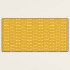 Dragonfly Pattern XIV Golden Yellow Desk Mat Gallery Image 3