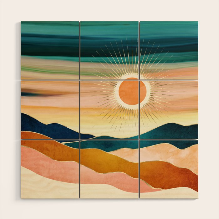 Jewel Dusk Wood Wall Art Gallery Image 1