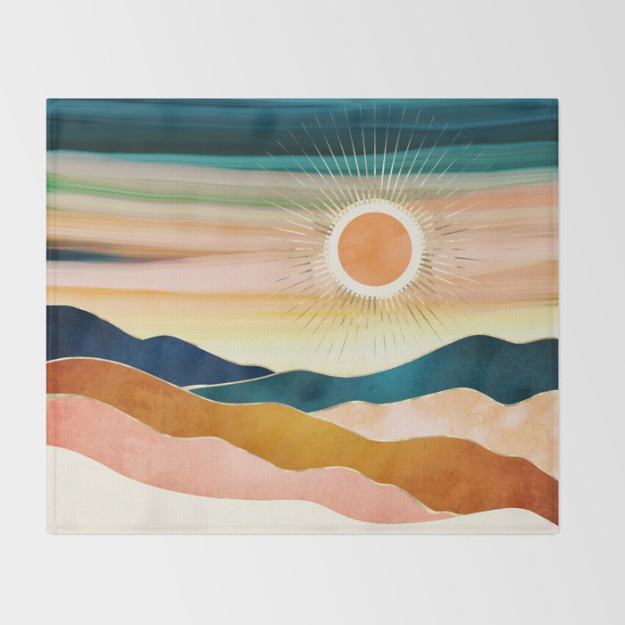 Jewel Dusk Throw Blanket Gallery Image 2