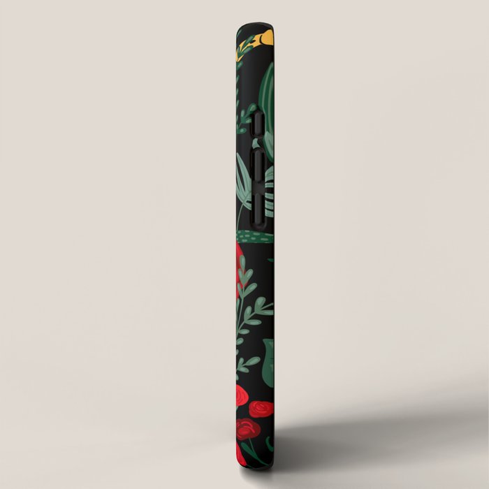 Leopards & Roses Pattern iPhone Case Gallery Image 2