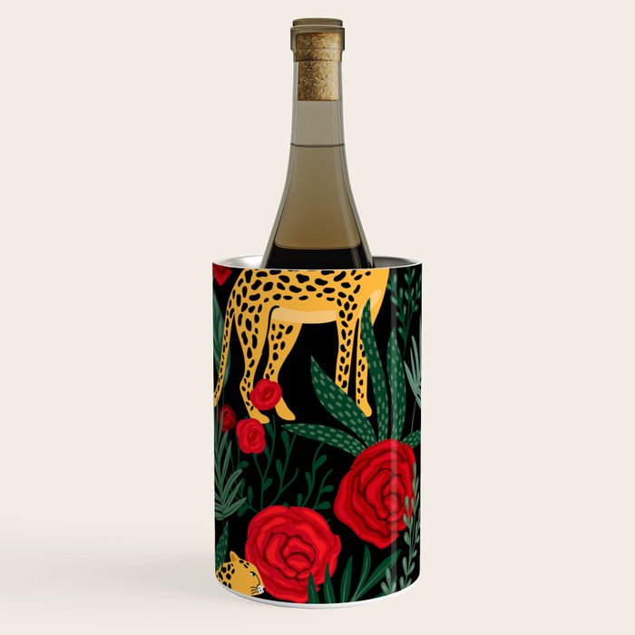 Leopards & Roses Pattern Wine Chiller Gallery Image 3