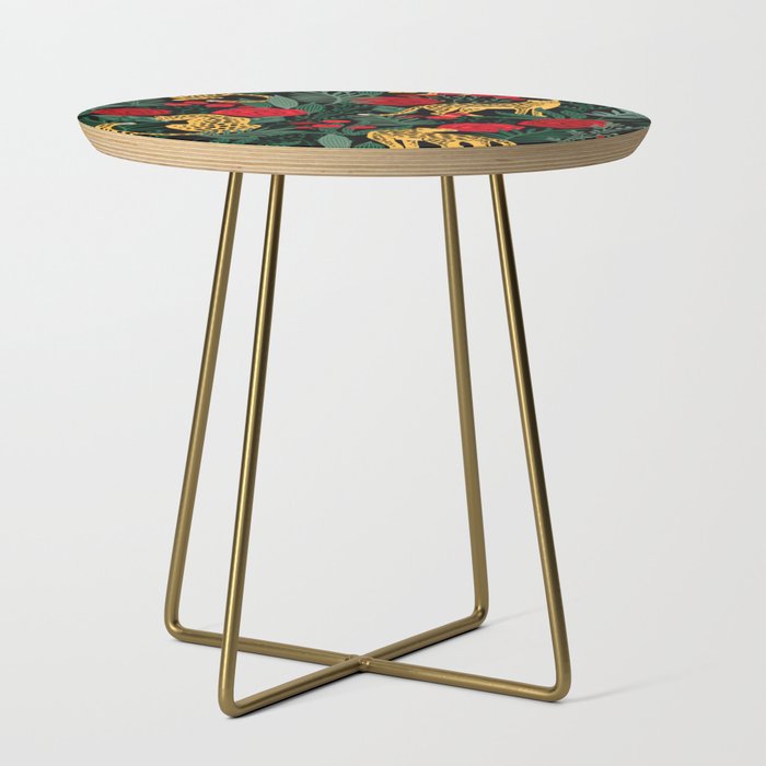 Leopards & Roses Pattern Side Table Gallery Image 1