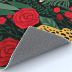 Leopards & Roses Pattern Rug Gallery Image 4