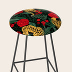 Leopards & Roses Pattern Stool Gallery Image 2