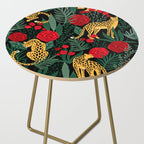 Leopards & Roses Pattern Side Table Gallery Image 2