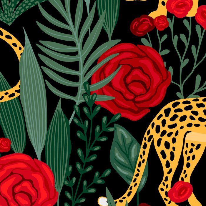 Leopards & Roses Pattern Coffee Mug Gallery Image 2