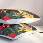 Leopards & Roses Pattern Pillow Sham Gallery Image 3