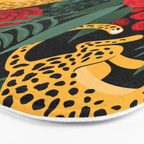 Leopards & Roses Pattern Bath Mat Gallery Image 3