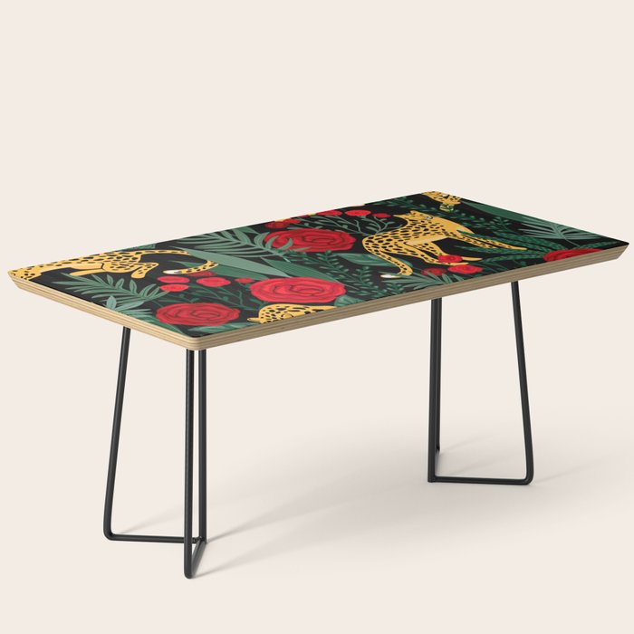Leopards & Roses Pattern Coffee Table Gallery Image 1