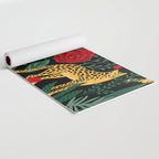Leopards & Roses Pattern Yoga Mat Gallery Image 2