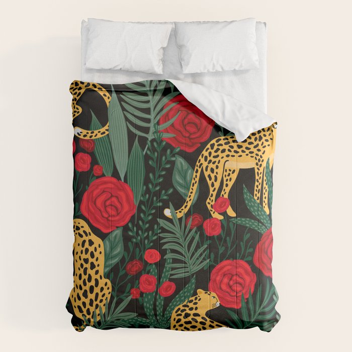 Leopards & Roses Pattern Comforter Gallery Image 6