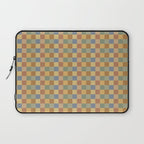 Checkered Multicolor Pattern IV Earthy Rainbow Laptop Sleeve Gallery Image 1