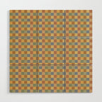 Checkered Multicolor Pattern IV Earthy Rainbow Wood Wall Art Gallery Image 1