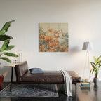 Lily - Orange terra cotta modern botanical floral Wood Wall Art Gallery Image 2