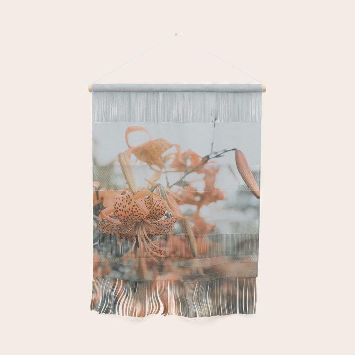 Lily - Orange terra cotta modern botanical floral Wall Hanging Gallery Image 1