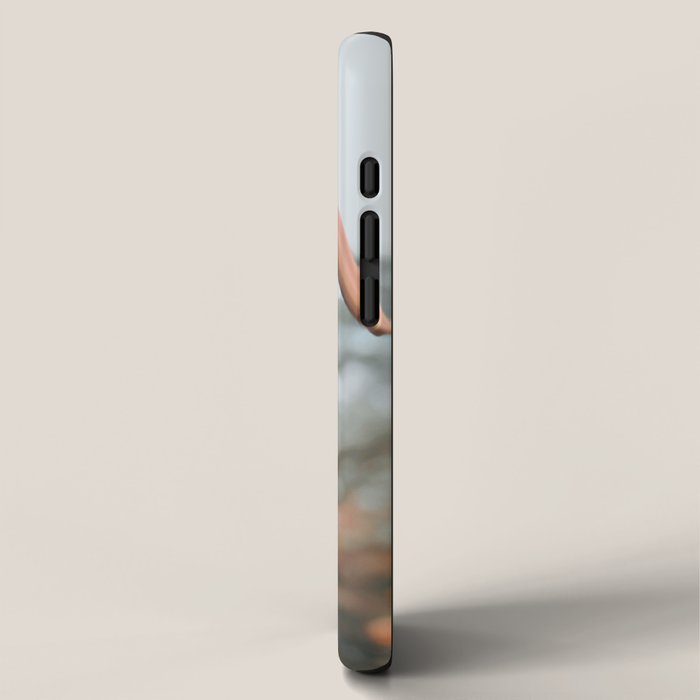 Lily - Orange terra cotta modern botanical floral iPhone Case Gallery Image 2