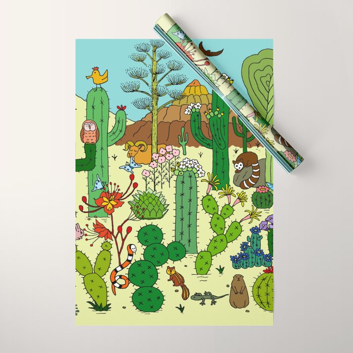 Arizona Desert Museum Wrapping Paper Gallery Image 1