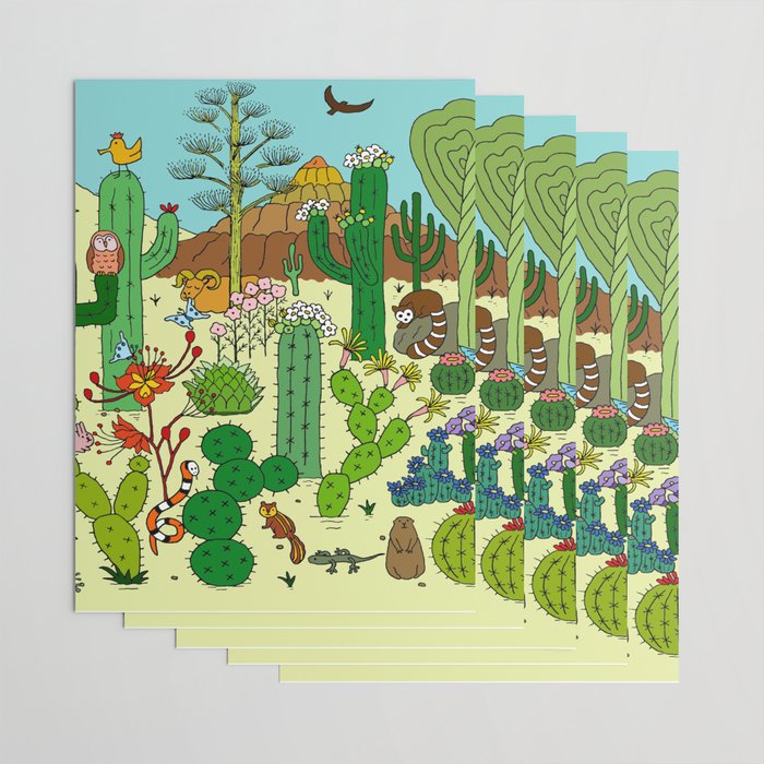 Arizona Desert Museum Wrapping Paper Gallery Image 3