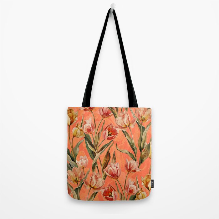 Magic Tulips Pattern VIII Tote Bag Gallery Image 2