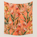 Magic Tulips Pattern VIII Wall Tapestry Gallery Image 4