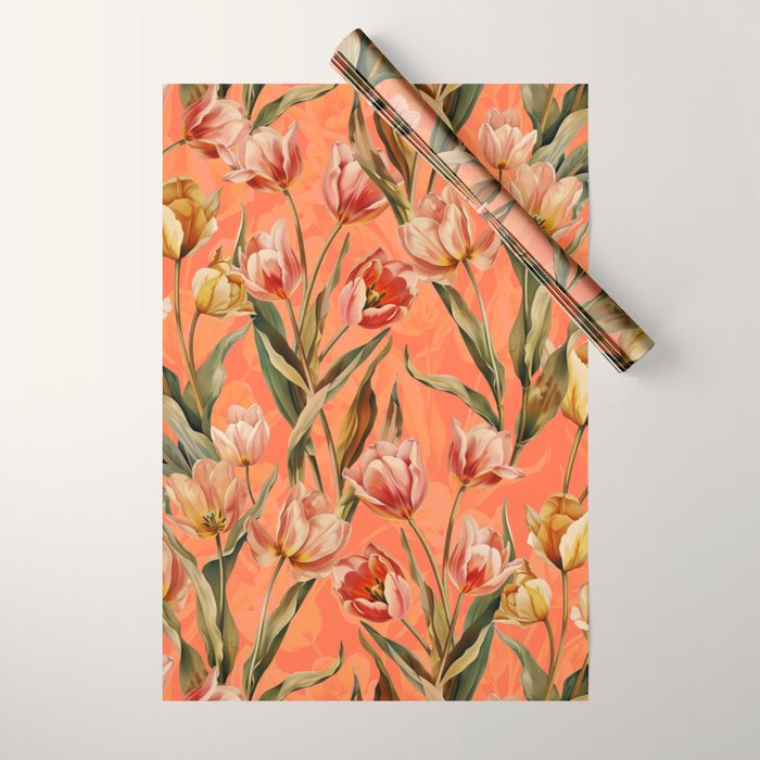Magic Tulips Pattern VIII Wrapping Paper Gallery Image 1