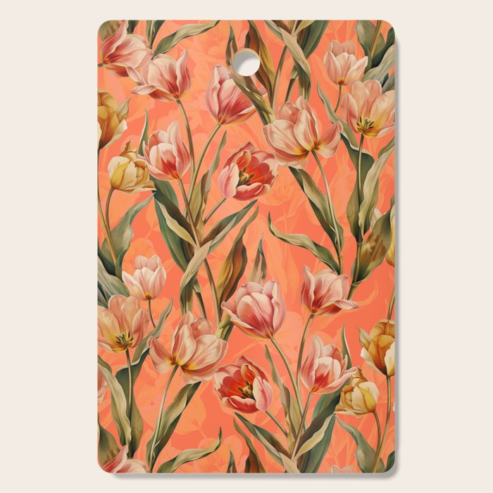 Magic Tulips Pattern VIII Cutting Board Gallery Image 1
