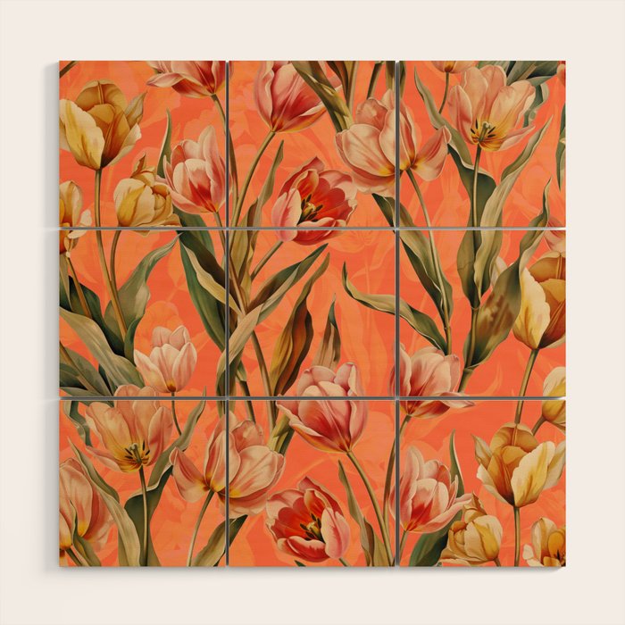 Magic Tulips Pattern VIII Wood Wall Art Gallery Image 1