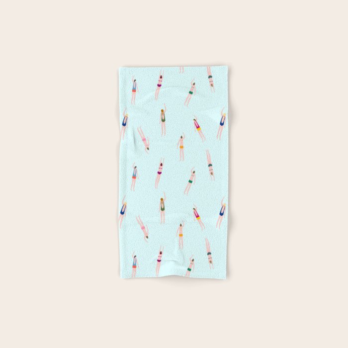 Swimmers in the pool Bath Towel Gallery Image 1