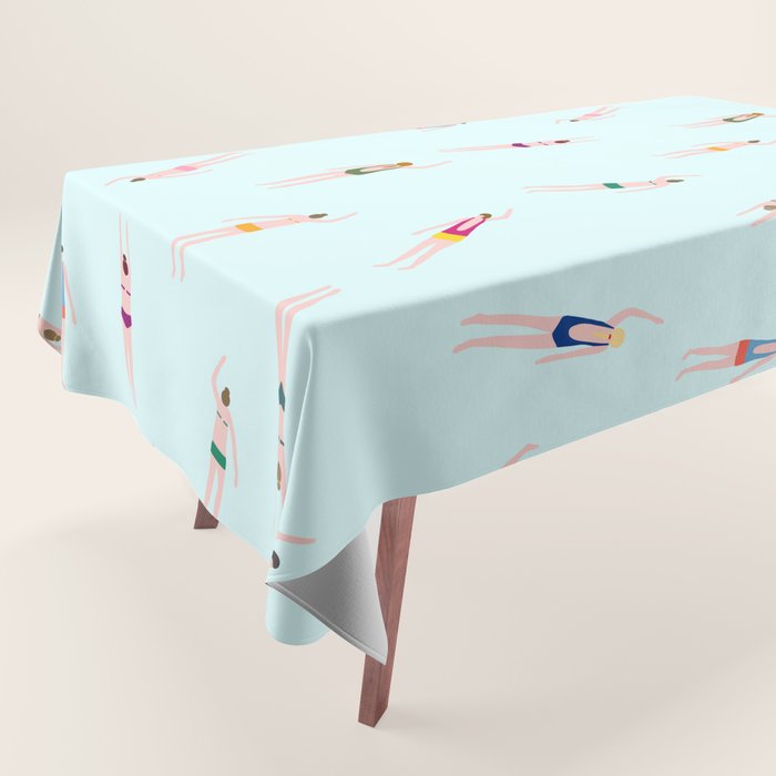 Swimmers in the pool Tablecloth Gallery Image 1