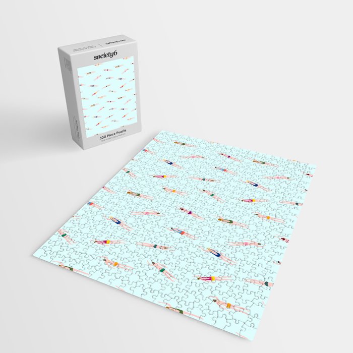 Swimmers in the pool Jigsaw Puzzle Gallery Image 2