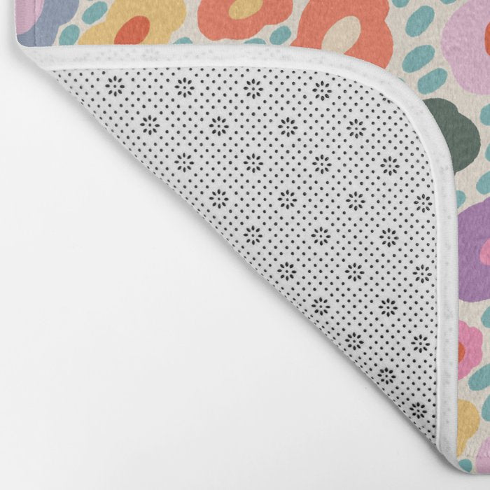 Happy Colorful Flower Bath Mat Gallery Image 2