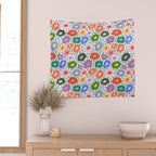 Happy Colorful Flower Wall Tapestry Gallery Image 2