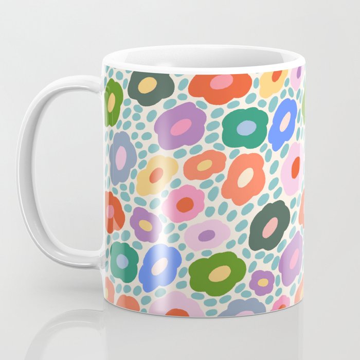 Happy Colorful Flower Coffee Mug Gallery Image 3
