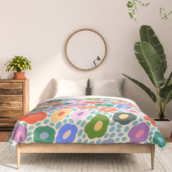 Happy Colorful Flower Comforter Gallery Image 3