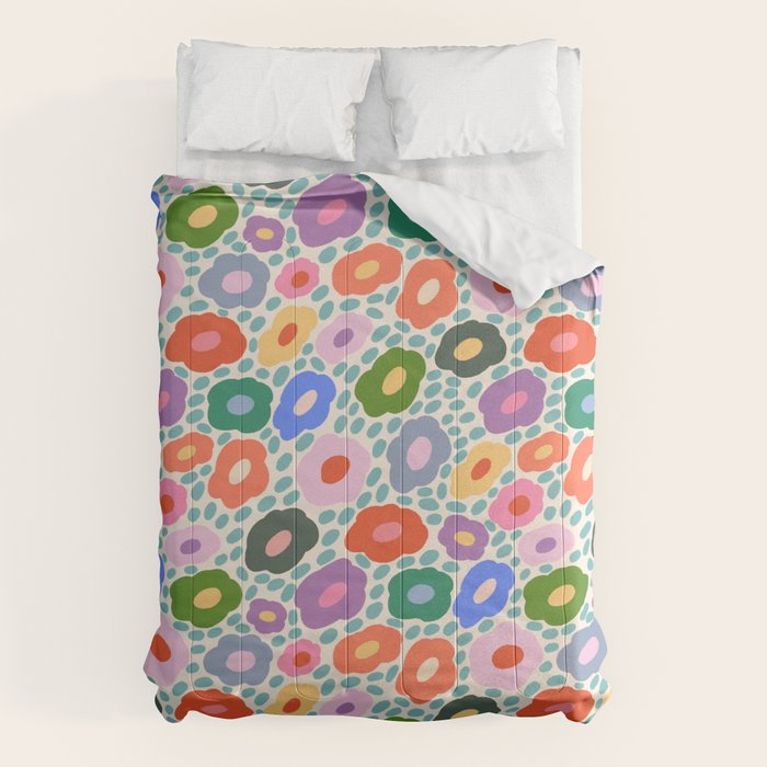 Happy Colorful Flower Comforter Gallery Image 1