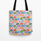 Happy Colorful Flower Tote Bag Gallery Image 1