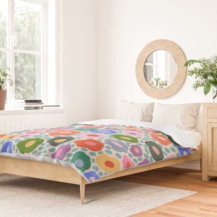 Happy Colorful Flower Duvet Cover Gallery Image 2