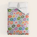 Happy Colorful Flower Duvet Cover Gallery Image 6