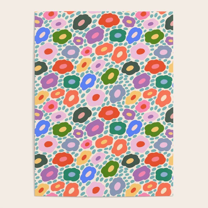 Happy Colorful Flower Poster Gallery Image 4