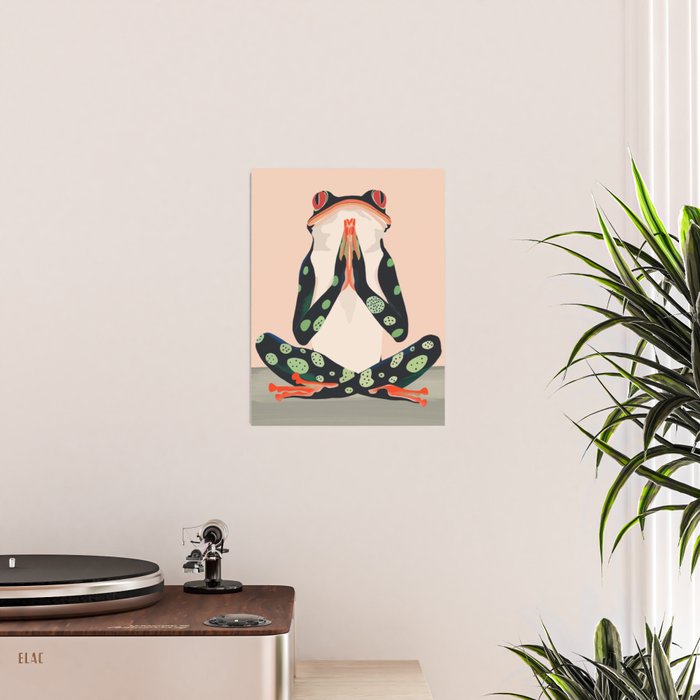 Yoga Frog Poster Gallery Image 2