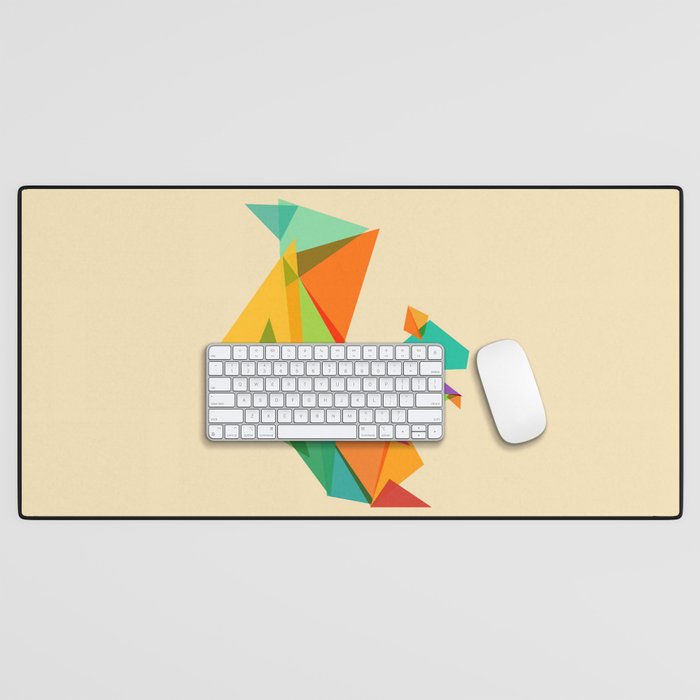 Fractal geometric Squirrel Desk Mat Gallery Image 1