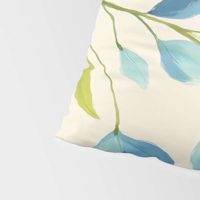 Azure Bloom Pillow Sham Gallery Image 4