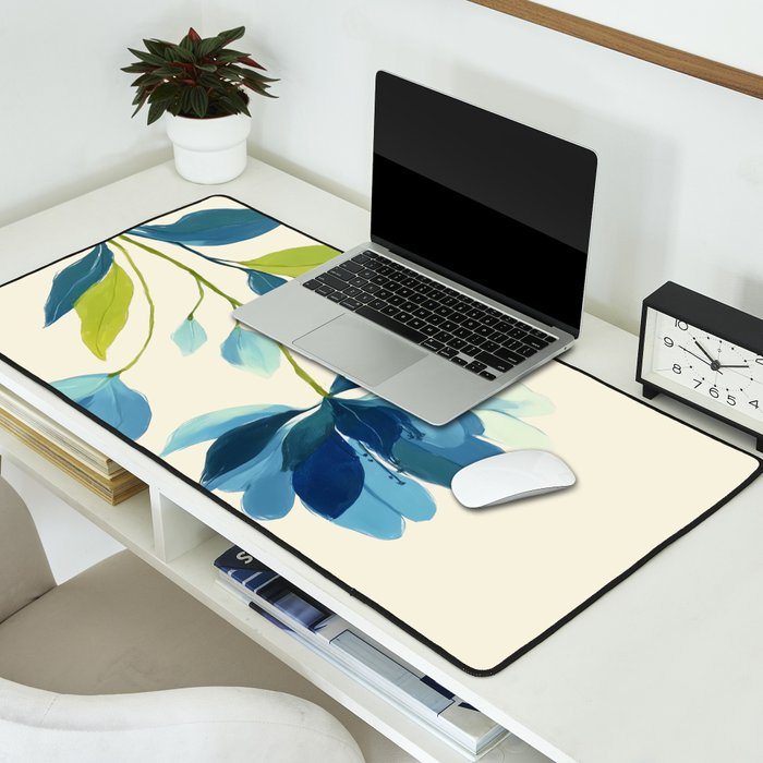 Azure Bloom Desk Mat Gallery Image 2
