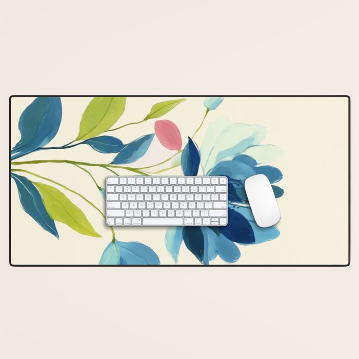 Azure Bloom Desk Mat Gallery Image 1
