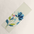 Azure Bloom Yoga Mat Gallery Image 1