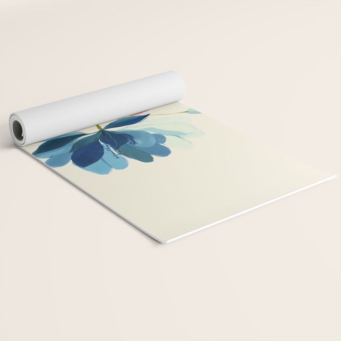 Azure Bloom Yoga Mat Gallery Image 2