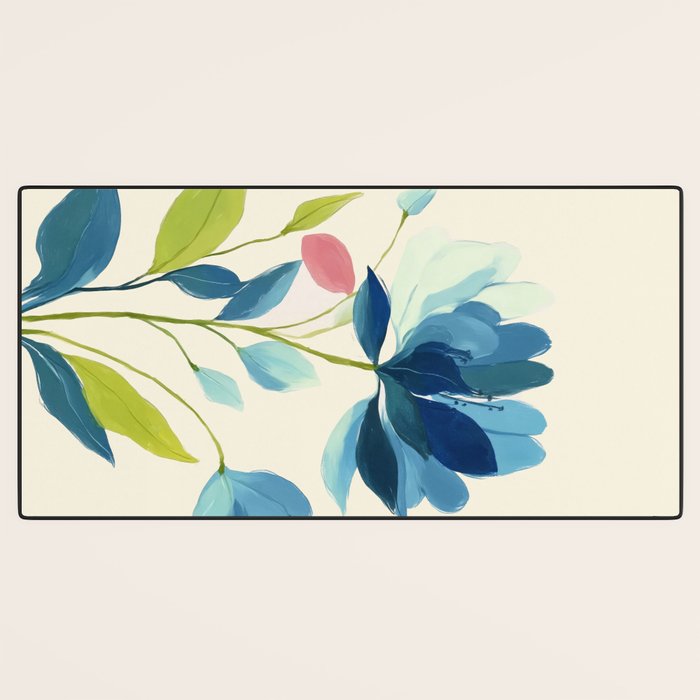 Azure Bloom Desk Mat Gallery Image 3