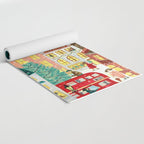 London city lights in the snow Yoga Mat Gallery Image 2